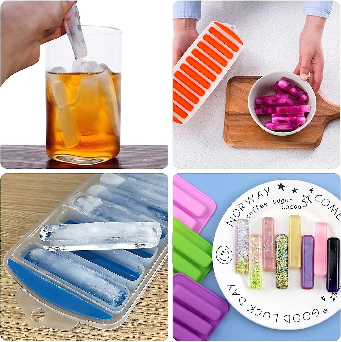 Silicone Narrow Ice Stick Cube (Pack of 2)