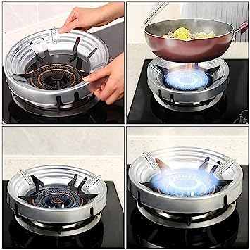 Gas Stove Energy Saving Device (Silver Colour)