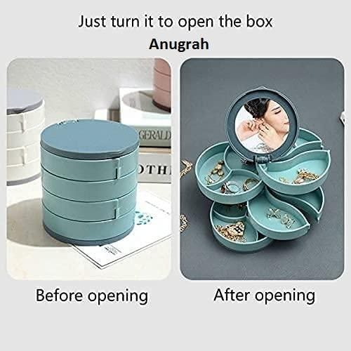 �4 Layer Rotating Jewelry Box with Mirror�