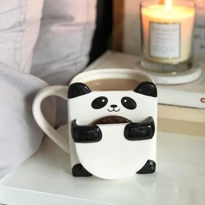 3D Cartoon Panda Coffee Mug