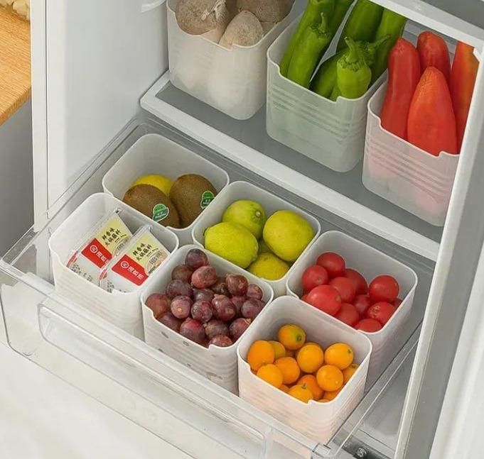 Refrigerator's Side Door Storage Box (set of 6)