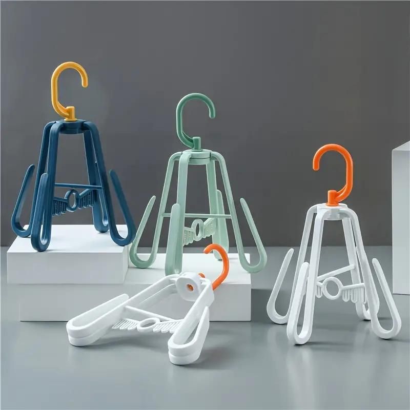 Multi-functional Hanger Rotating Drying Rack With 4 Hooks