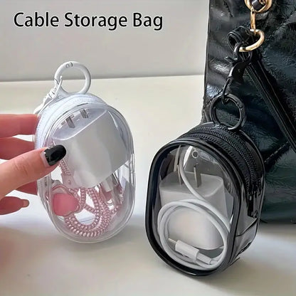 Charging cable storage bag