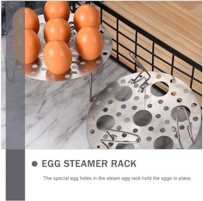 Stainless Steel Folding Steamer Rack for Eggs and Veggies