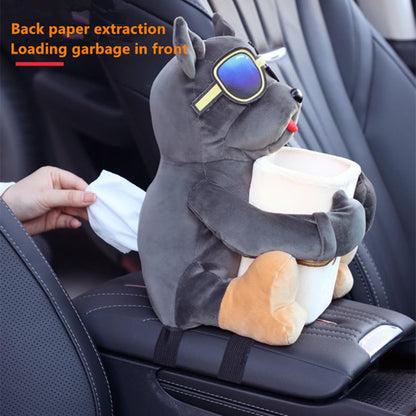 Dog Car Tissue Box