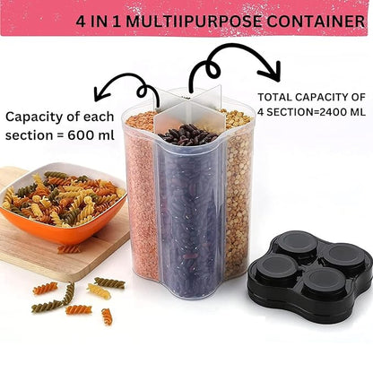 4 Section Container Jar