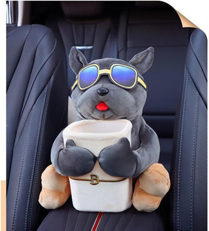 Dog Car Tissue Box