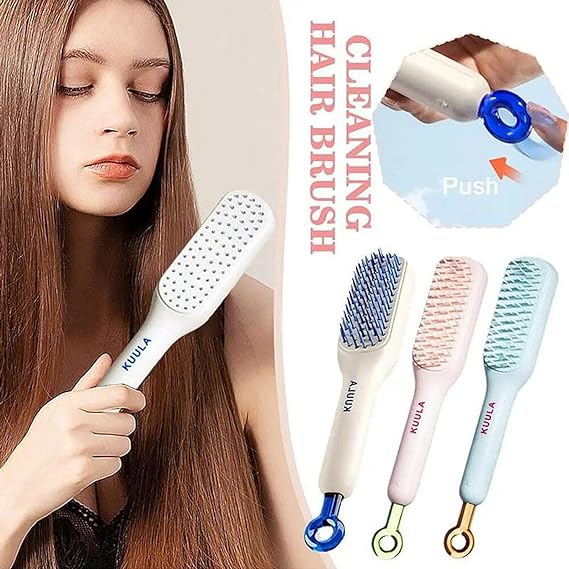 Self Cleaning Hair Brush (Buy1 Get 1 Free)