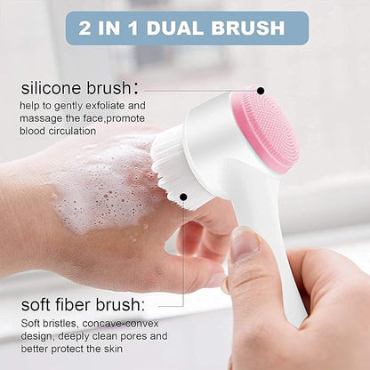 Double Sided Facial Cleaning Brush