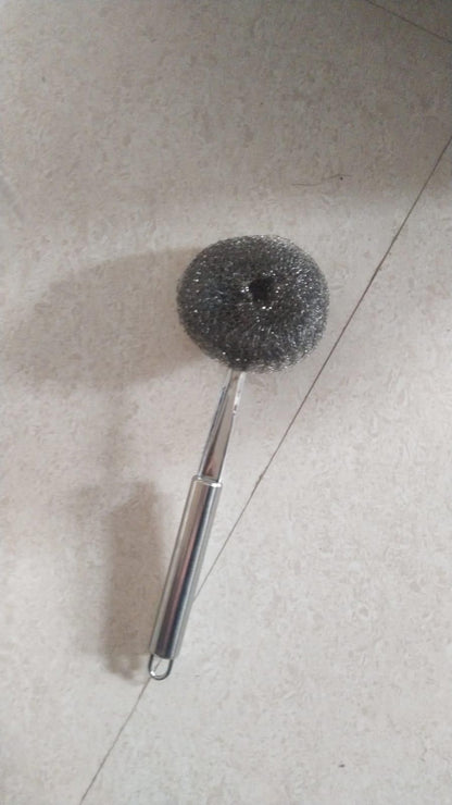 Convenient stainless steel cleaning brush