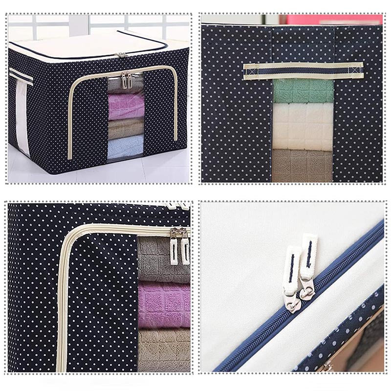 Foldable Clothes Storage Box ( 66 Liter & Multi Design)