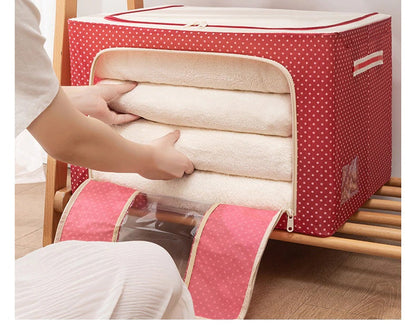 Foldable Clothes Storage Box ( 66 Liter & Multi Design)