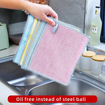 2 in 1 Wire Dishwashing Cloth