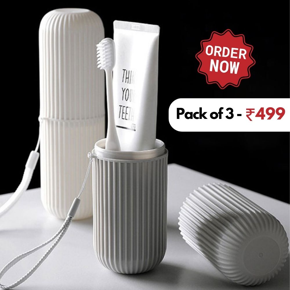 Travel Essential Toothbrush Holder (Pack of 3)