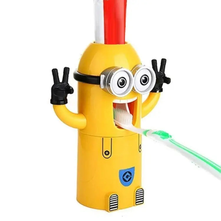 MINION Toothbrush Holder with Automatic Toothpaste Dispenser