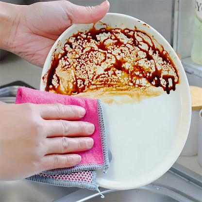 2 in 1 Wire Dishwashing Cloth