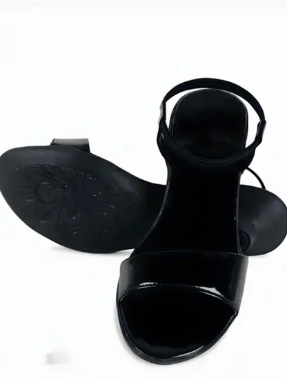 Stylish Comfortable Black Heel Sandal