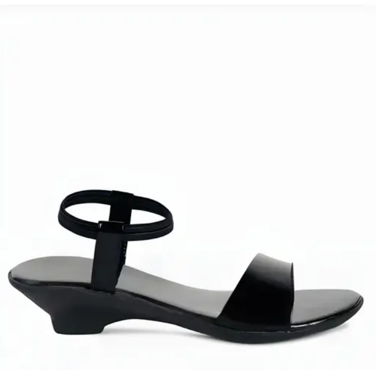 Stylish Comfortable Black Heel Sandal