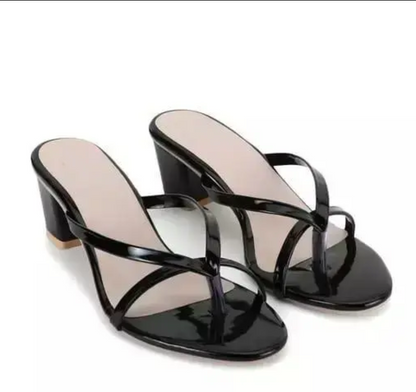 Heels for Women/Girls Stylish Casual Black Heel Sandal sandal for women, casual heel , women sandal , black heel, heel for women , heel sandal ladies , heel ke sandal , high heel , under 300