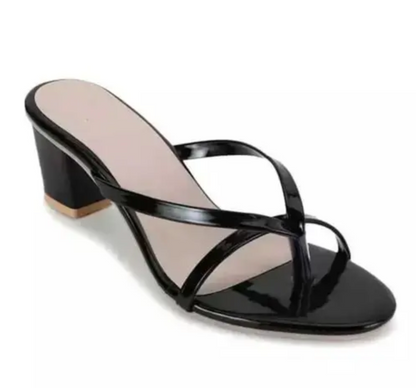 Heels for Women/Girls Stylish Casual Black Heel Sandal sandal for women, casual heel , women sandal , black heel, heel for women , heel sandal ladies , heel ke sandal , high heel , under 300