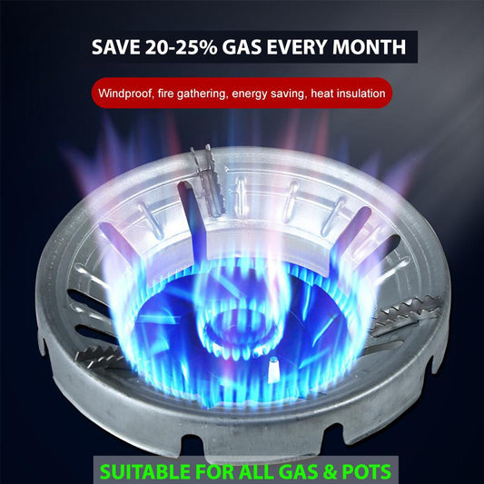 Gas Stove Energy Saving Device (Silver Colour)